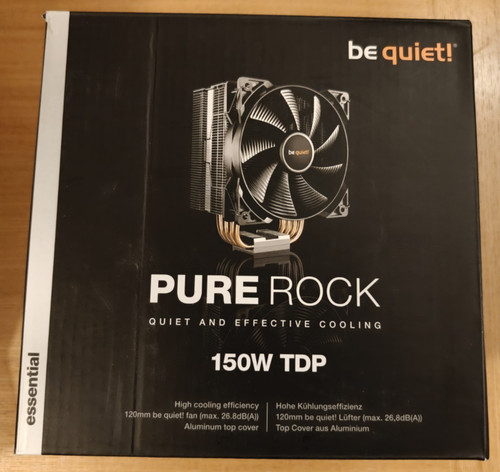 Quiet pure rock cpu - be, cooler